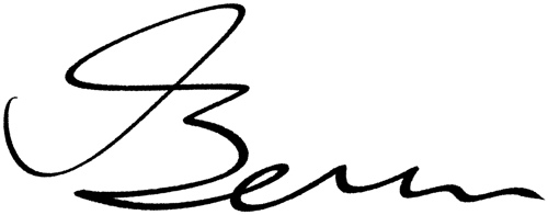 Bernard Hefner signature